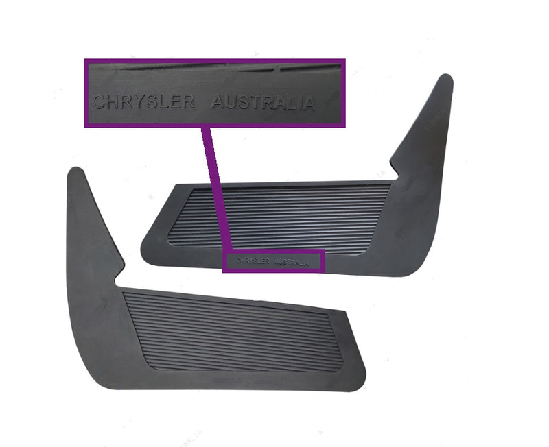 Front Mud flap Set - Chrysler Australia Embossed  - Suits VH-CM