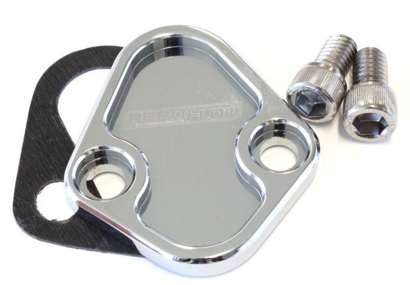 Billet Alloy Fuel Pump Block Off Plate All Models -  Aeroflow