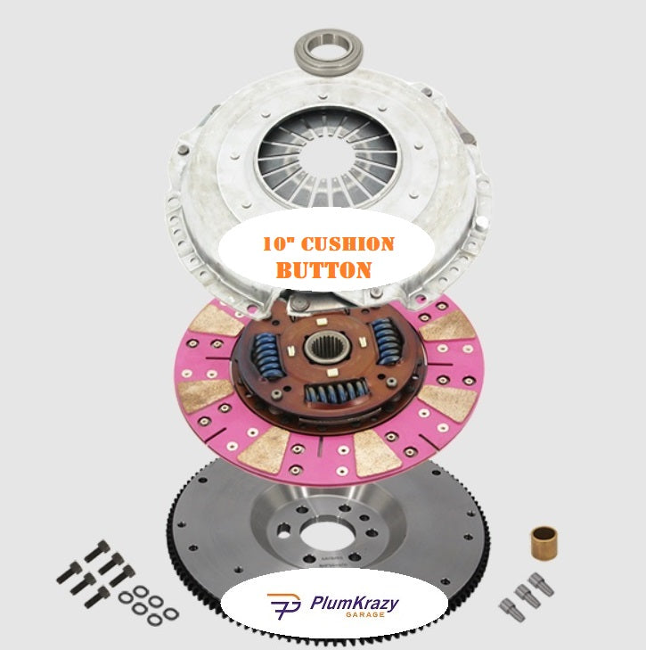 Super HD 10" Cushion Button Clutch & Billet Flywheel Package (122 Tooth) - Hemi 6 & Small block